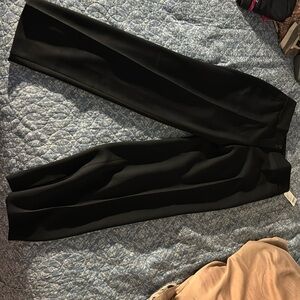 NEW RARE  Akris Punto 100% Wool Straight Leg Black Business Dress Pants Trousers